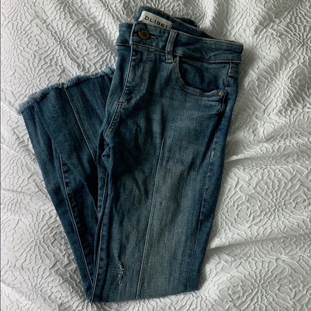 DL1961 Lara Instasculpt Cropped Flare Jeans